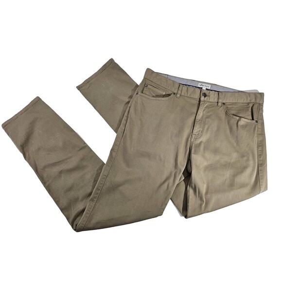 CCN Men's 35 Peter Millar Ultimate Sateen Five-Pocket Pant Stretch Chino Slacks - Picture 1 of 4